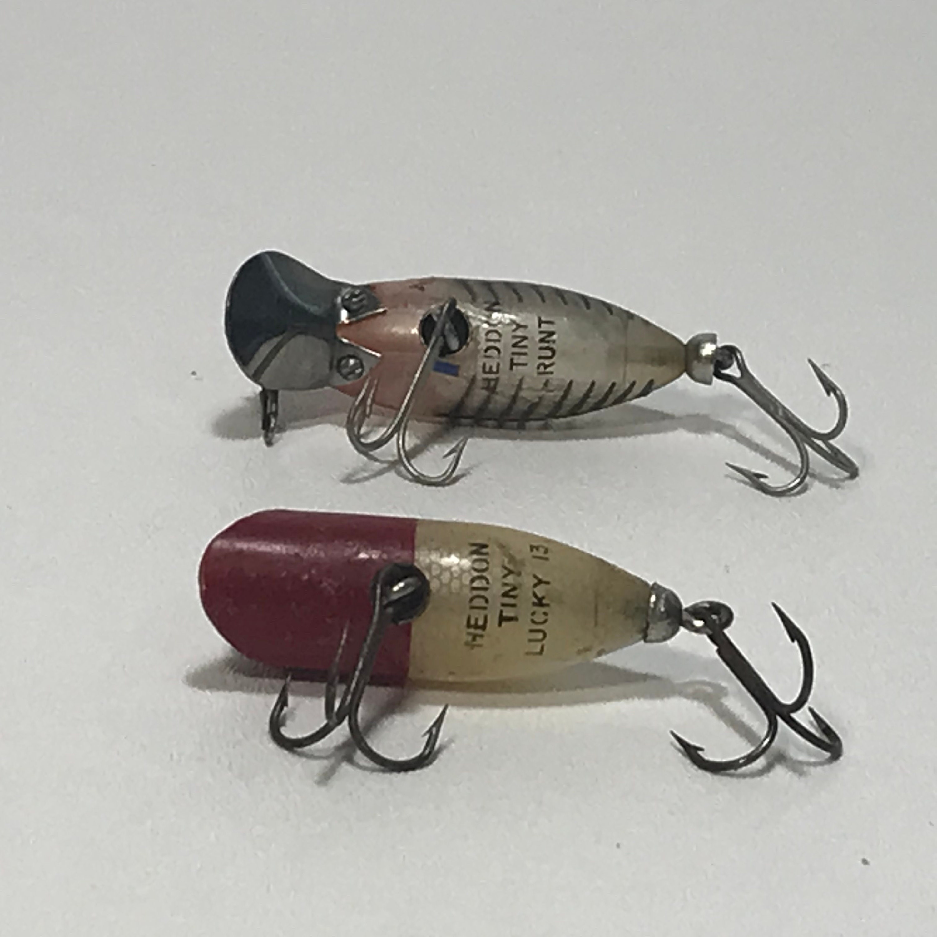 Heddon Tiny Runt Lucky 13 Antique / Vintage Fishing Lure, Tackle, Gear,  Fish Crankbait Minnow Plastic Topwater Bait, Angler Classic Fishhook -   Canada