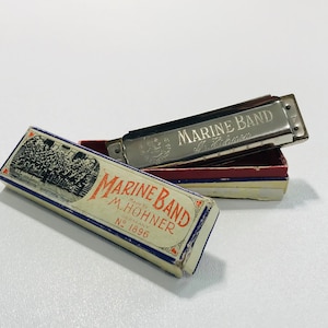 M Hohner Harmonicas Harp MARINE BAND Harmonica Key of F Original HOHNER Germany Wind Woodwind Country Bluegrass Folk Musical Instruments