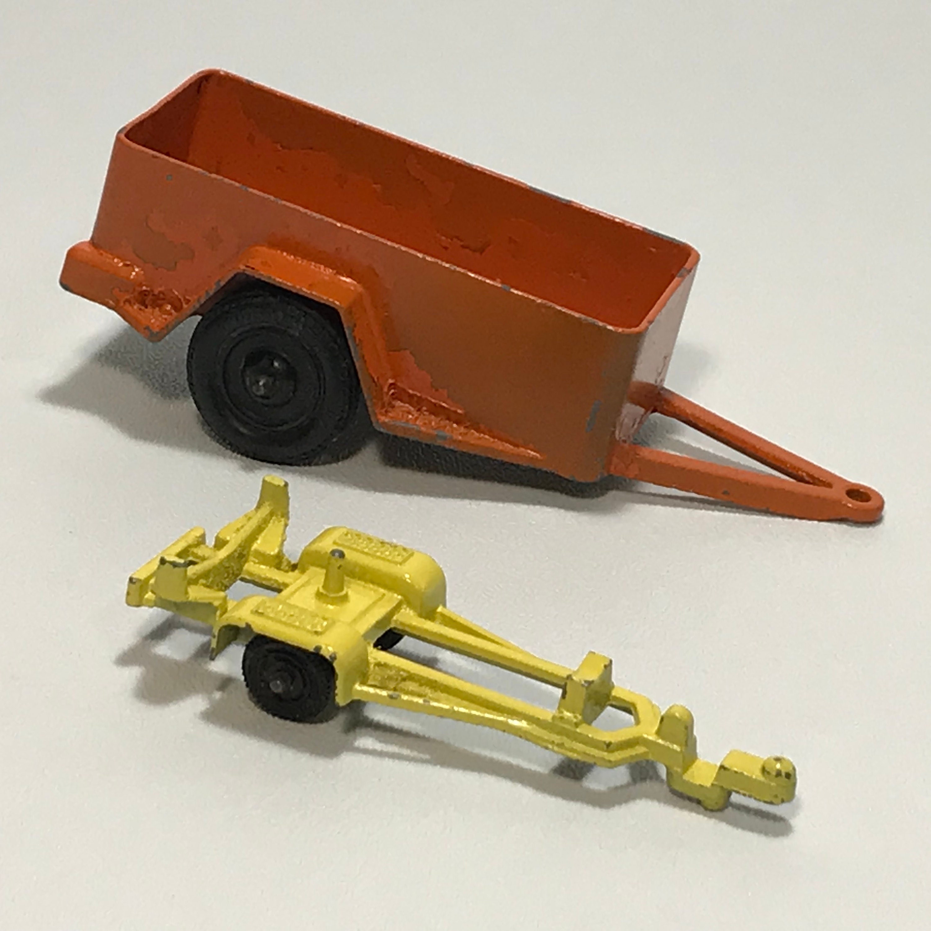 Vintage Tootsietoy Diecast Uhaul Trailer Orange Diecast Etsy