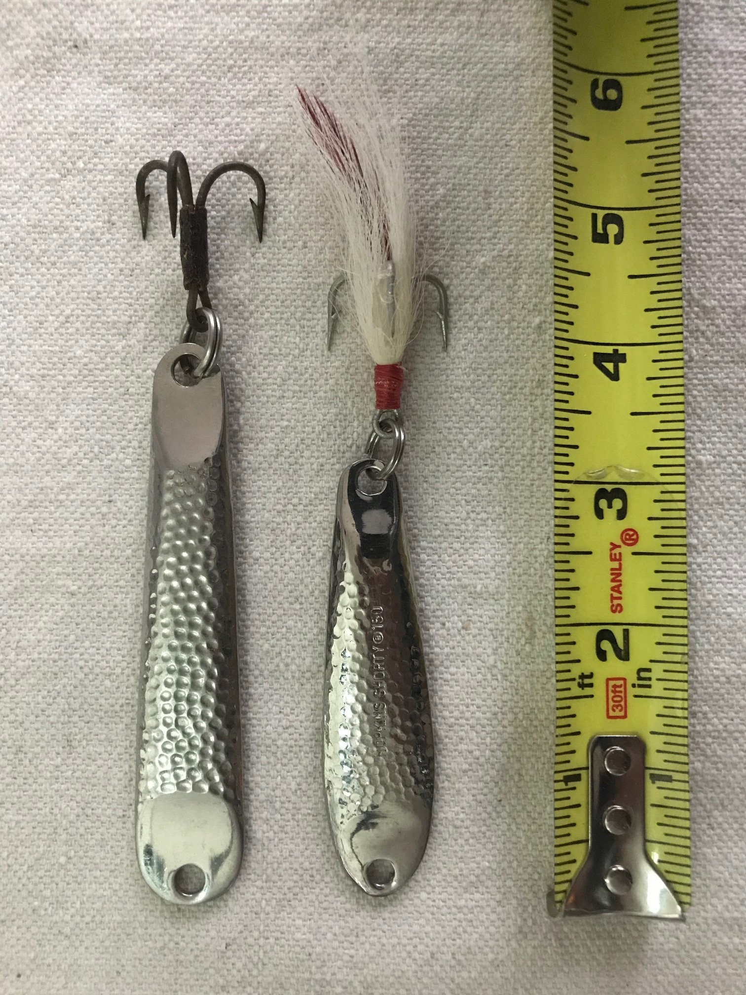 Hopkins Hammered Shorty Dressed Jigging Spoon Etsy