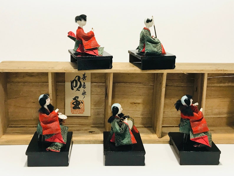 Vintage Japanese Hina Dolls Traditional Hinamatsuri Doll Collection Set
