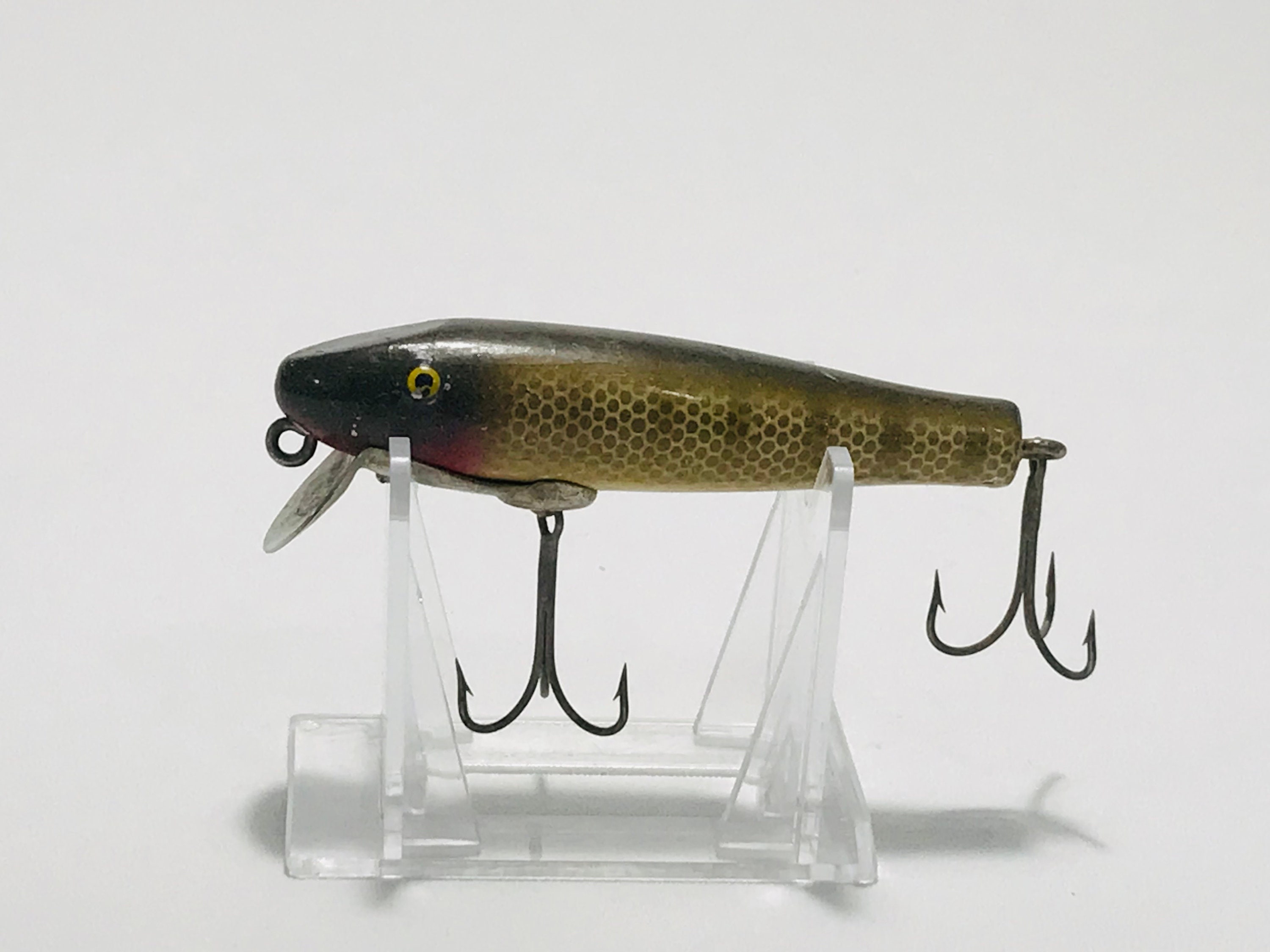 Vintage Bagley Bang-O-Lure Diving D4 CSY Tough Color MINT Made Of Balsa  Nice!!!