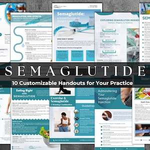 Semaglutide-informatiebladen| Voorlichtingsfolders voor patiënten| Semaglutide-hand-outs| GLP Gewichtsverlies Patiënteninformatie| Semaglutide-canvasjablonen