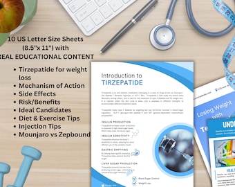 Tirzepatide Patient Education Handouts: Weight Loss Injection Guide (canva Templates) - Etsy Tirzepatide Patient Education Handouts: Weight Loss Injection Guide (canva Templates) - Etsy