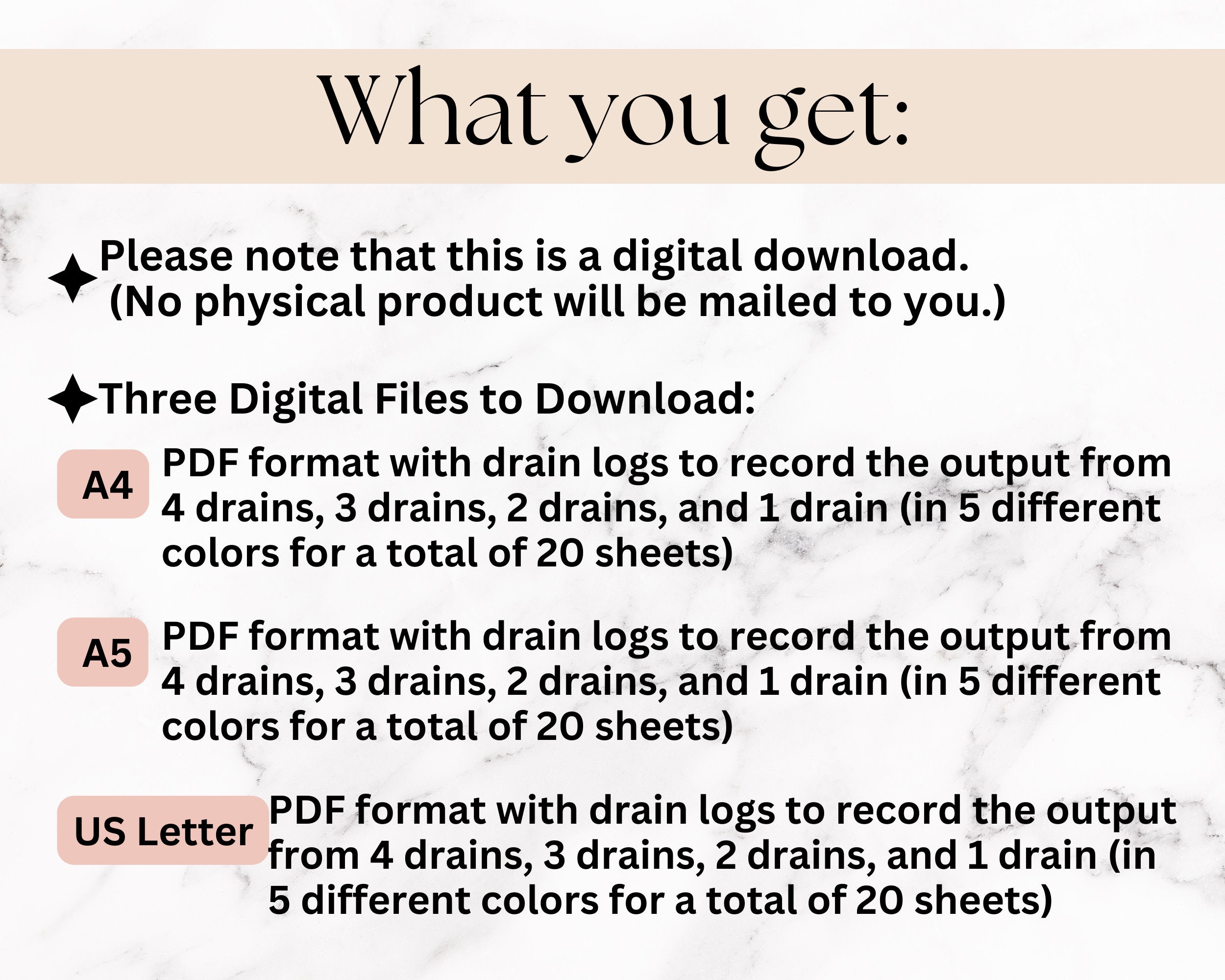 Printable Surgical Drain Log Post Op JP Drain Record Mastectomy Drain