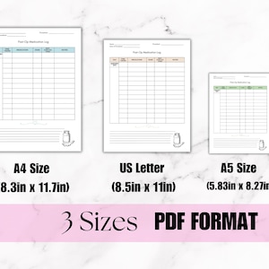 Printable Post-Op Medication Tracker: Surgical Medication Log (Digital Download) image 5