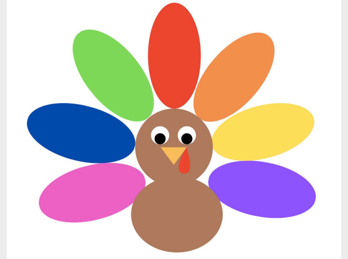 Turkey Feather Color Matching Printable Busy Book Page Color Etsy