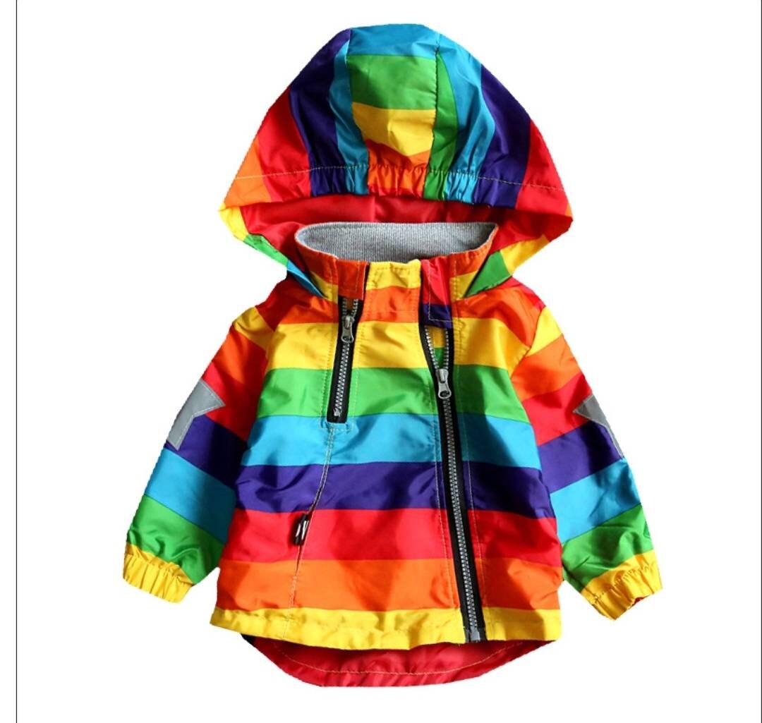 Rain coats. Childrens rain jackets.Rainbow rain jackets. Etsy