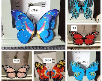 Aimants papillon de différentes couleurs|Conçus à la main|Cadeau|Magnétique|Joli papillon|Aimants pour réfrigérateur|Signe d'espoir|Maman|Survie|Livraison gratuite au Royaume-Uni