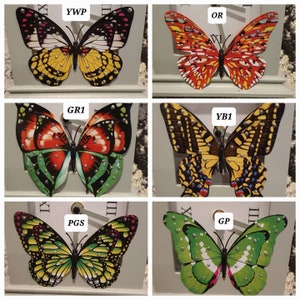 Ímãs de borboleta em várias cores | Feito à mão | Presente | Magnético | Linda borboleta | Ímãs de geladeira | Sinal de esperança | Mãe | Sobrevivência | Entrega grátis no Reino Unido