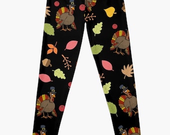 girls thanksgiving leggings