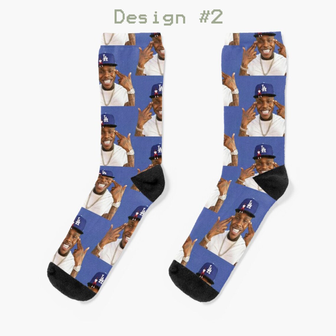 Da Baby Convertible Meme Unisex Socks Dababy Collage Socks Etsy