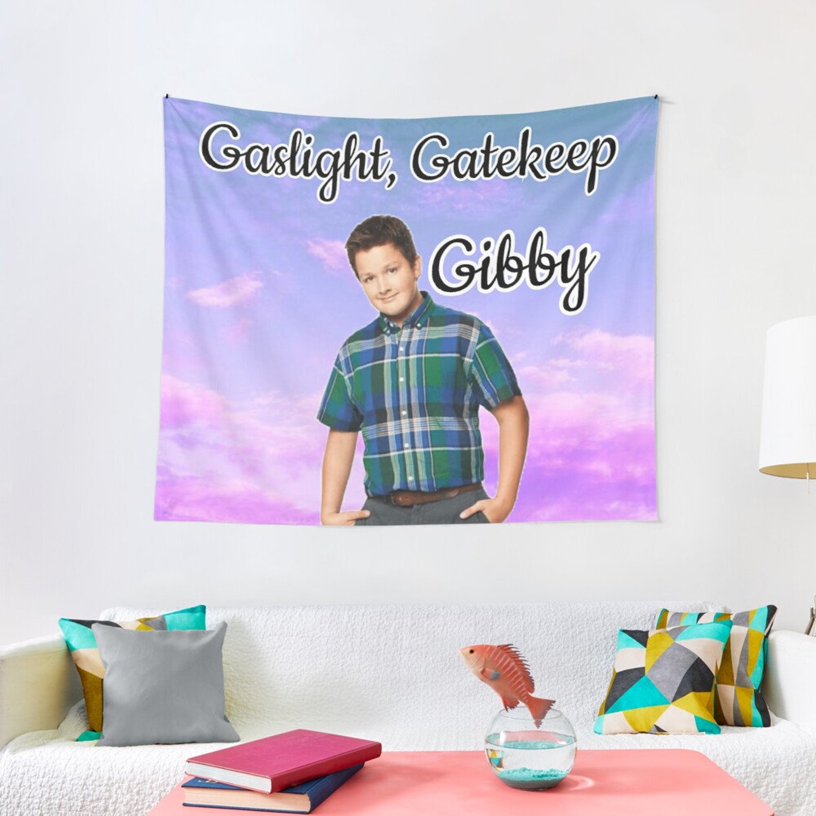 Girl Boss Gibby iCarly Tapestries Gatekeep Girlboss Gaslight Etsy
