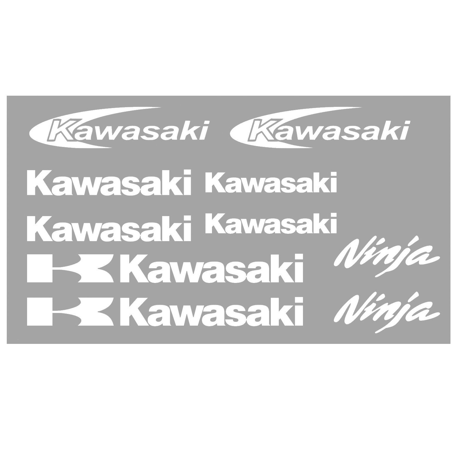 10 x Kawasaki Stickers Decals Bundle. Kawasaki Ninja. Etsy