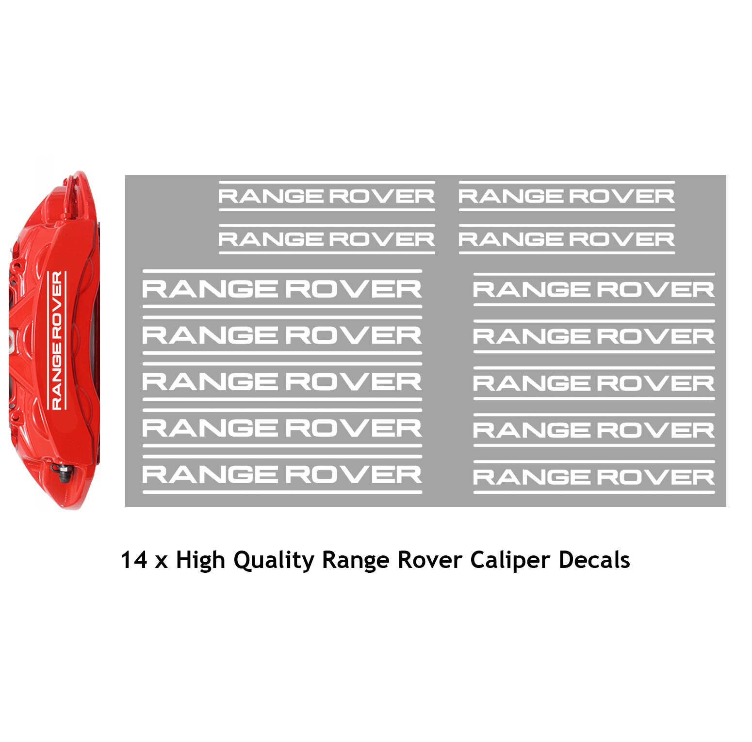 14 X Range Rover Brake Caliper Decal Permanent Vinyl Stickers. Etsy UK