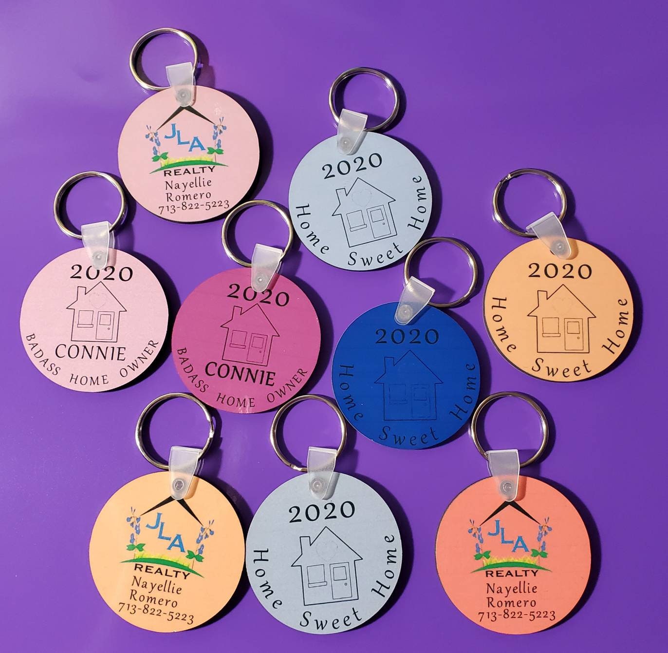 Custom keychain QR code/personalized/business keychain/small Etsy