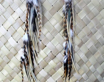 Feather Earrings, Feather Drop Earrings, Real Feather Earrings, Drop feather earrings,Long Feather Earrings