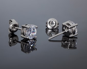 Silver chip earrings 9251000 Rhodi\u00e9 Zirconium Oxyde