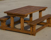 DIY Picnic Table with Benches Plans – Step-by-Step PDF Download