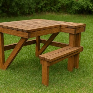 DIY Shooting Bench Plans – 2x4 Wooden Shooting Table, Outdoor Shooting Rest, Hunting Bench, Step by Step PDF Woodworking Project