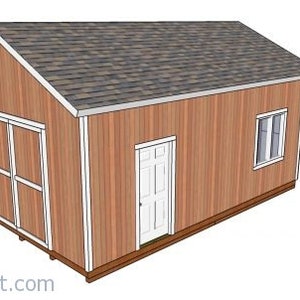 16x24 Gable Shed Plans