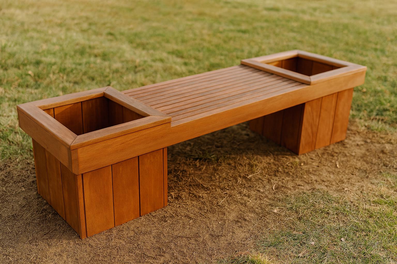 DIY Planter Bench Plans – Wooden Garden Bench, PDF Download - Etsy