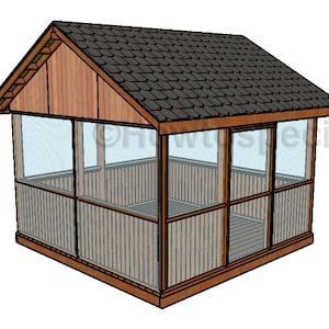 12x12 Screened Gazebo Plans
