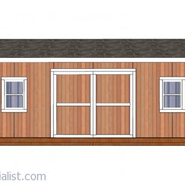 12x24 Gable Shed Plans