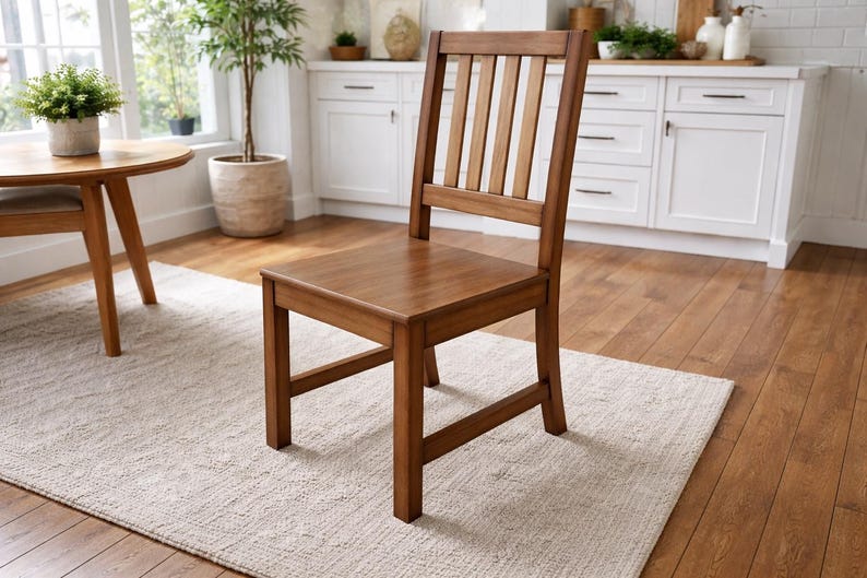 Wooden Kitchen Chair Plans - DIY Wooden Chair With Backrest - PDF ...