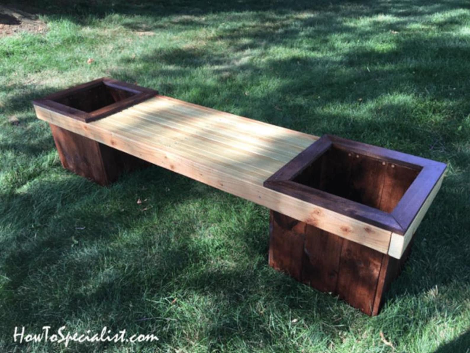DIY Planter Bench Plans – Wooden Garden Bench, PDF Download - Etsy