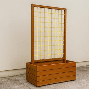 DIY Rankgitter-Pläne - Blumen-Blumentopf aus Holz mit Rankgitter-Plänen - PDF Download