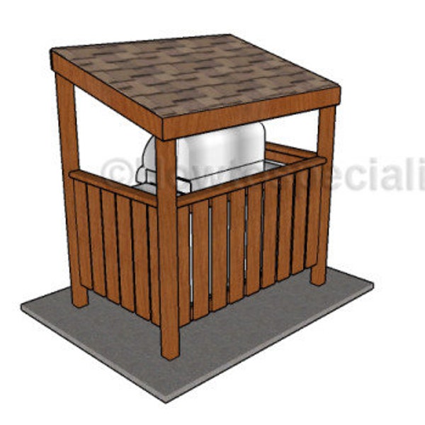 4x6 BBQ Grill Shelter Plans