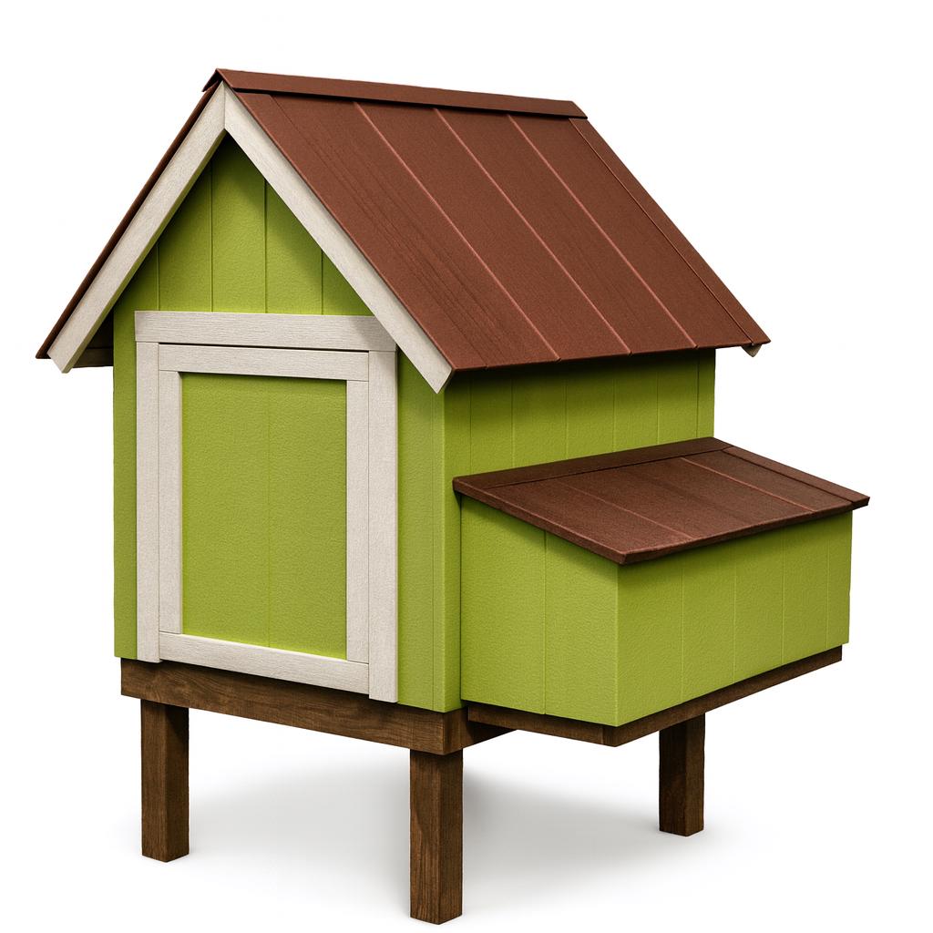 4x4 Gable Roof Chicken Coop Plans – Backyard Hen House (PDF Download ...