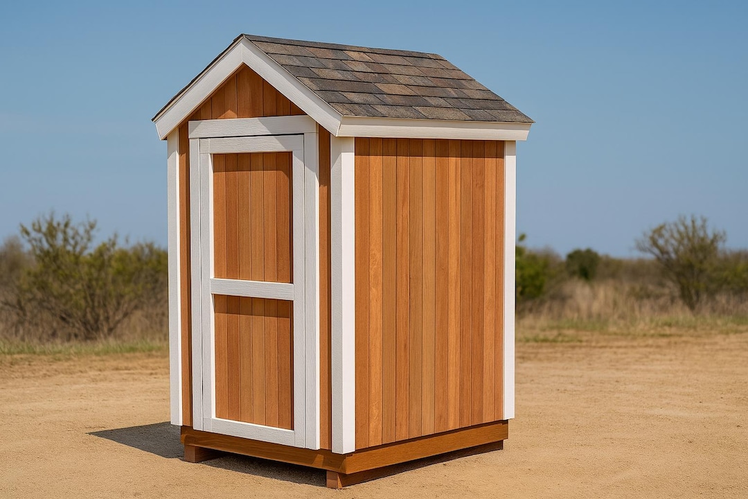DIY 5x5 Gable Shed Plans – Small Wooden Storage Shed, Backyard Garden ...