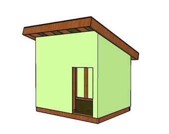 4x5 XL Large Dog House Plans