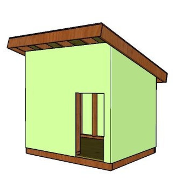 4x5 XL Large Dog House Plans