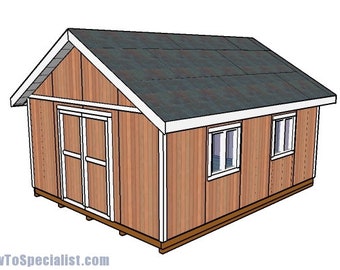 16x20 Gable Shed Plans