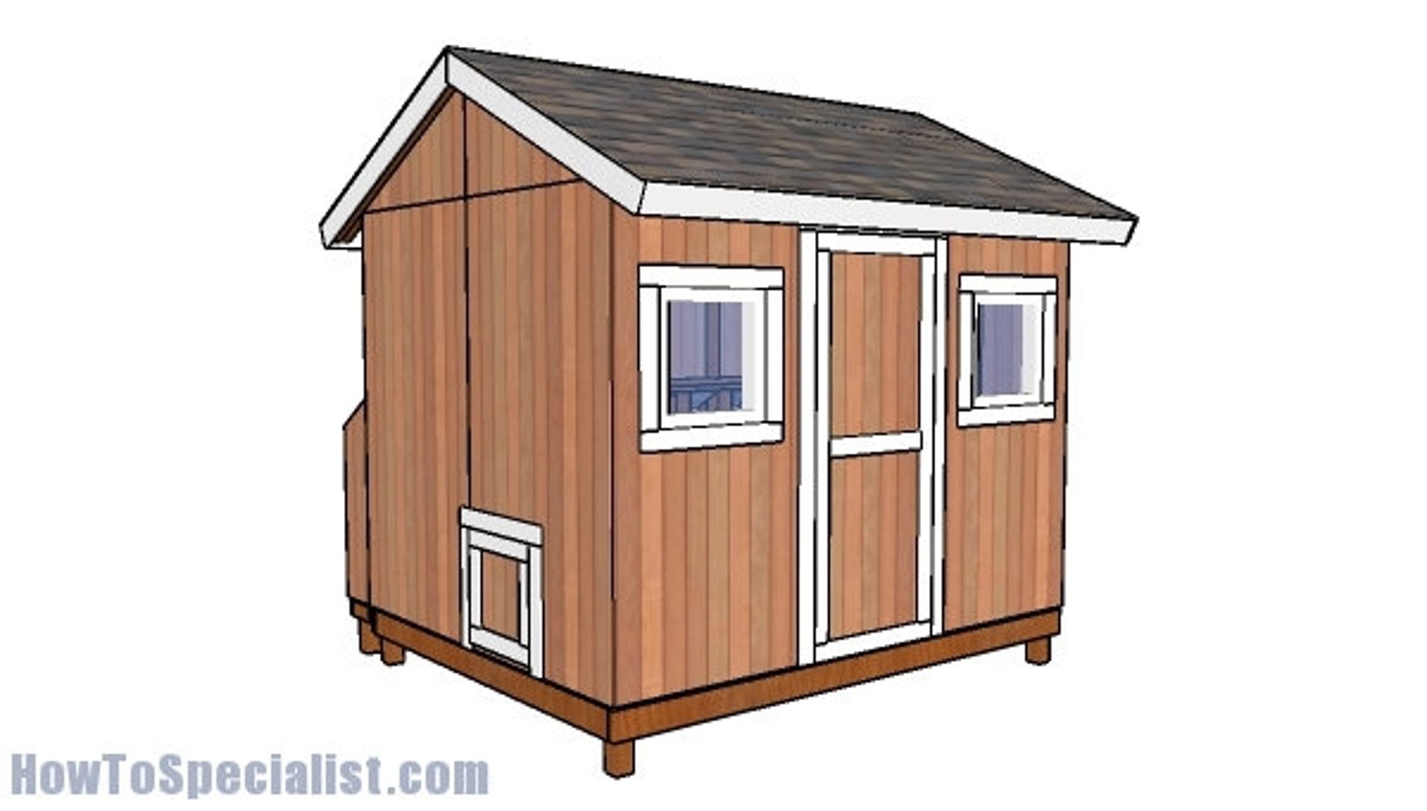 8x10 Large Chicken Coop Plans Etsy