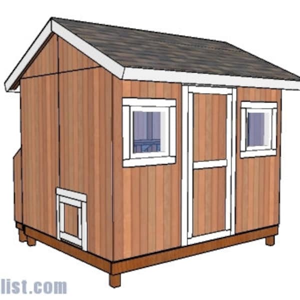 8x10 Large Chicken Coop Plans