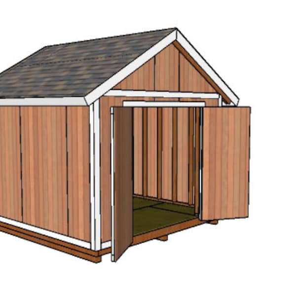 10x10 Gable Shed - Garden Shed Plans