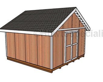 16x16 Gable Shed Plans