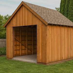 DIY 16x20 Pole Barn Plans - Large Post Frame Shed Plans- Animal Shed Plans - PDF Download