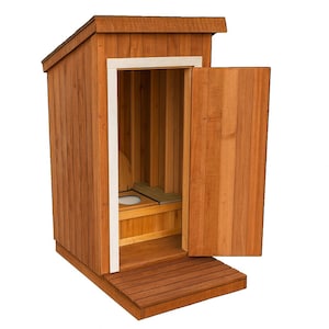 Wooden Outhouse Plans - DIY Outdoor Toilet Plans - PDF Download
