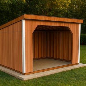 DIY 12x16 Run In Shed Plans – Outdoor Shelter, Farm Equipment Storage, Livestock Barn, Step by Step PDF Woodworking Project