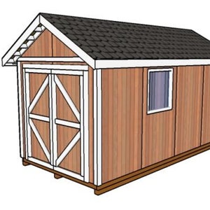 8x16 Gable Shed Plans