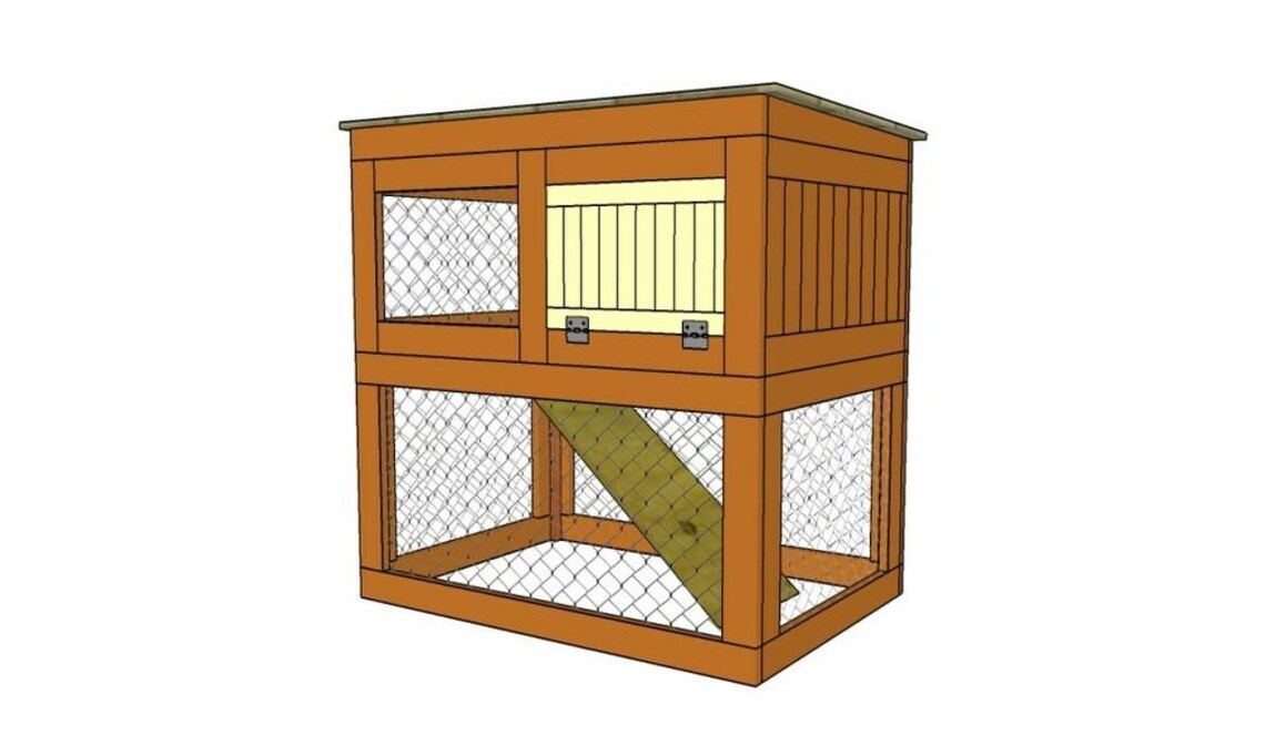 DIY Rabbit Hutch Plans - Easy Bunny House Plans - PDF Download - Etsy