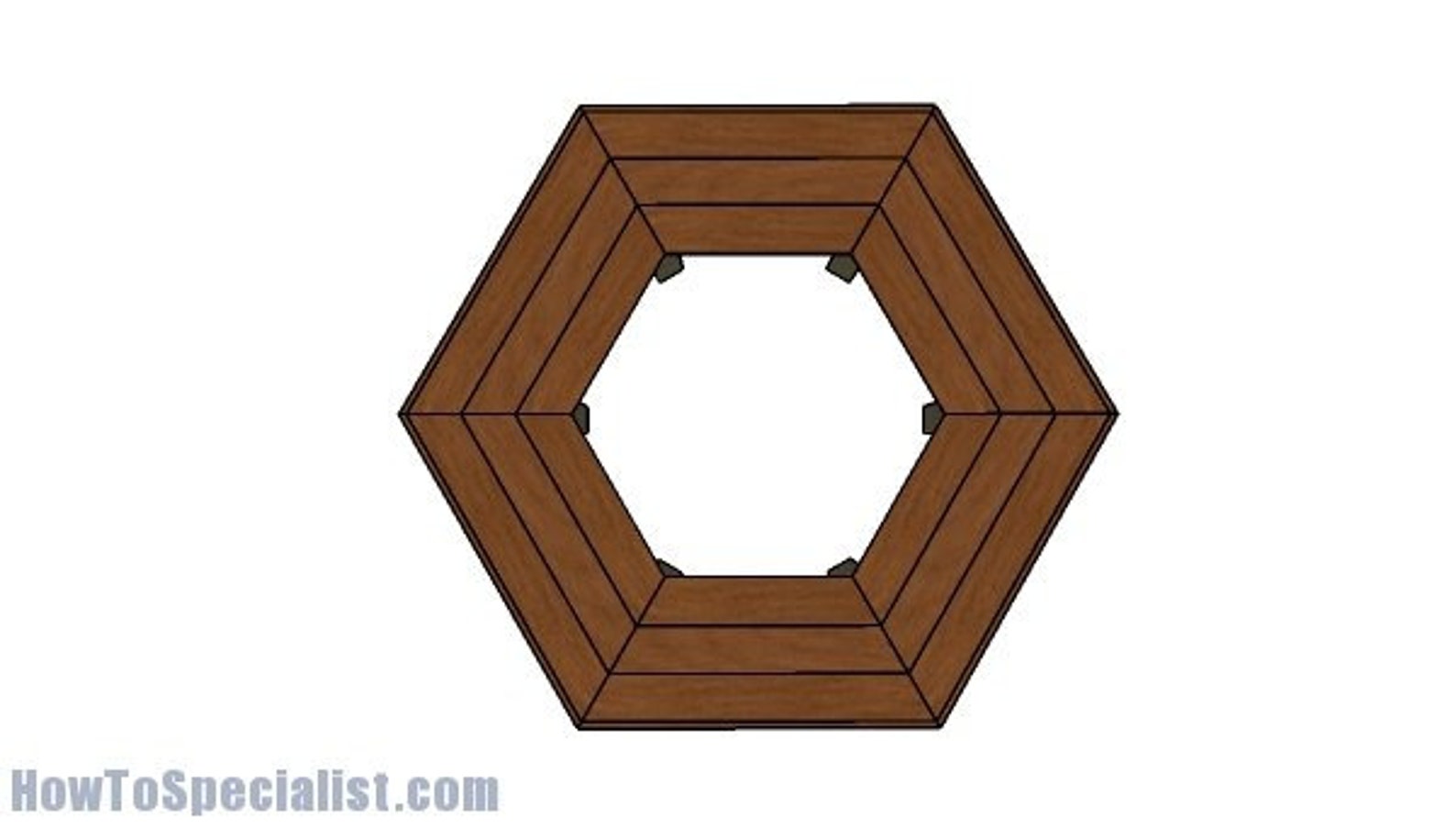 Hexagon Tree Bench Plans Outdoor Digital Furniture DIY Plans Etsy