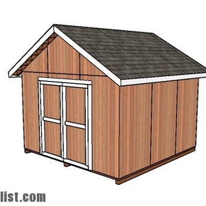 12x12 Gable Shed Plans
