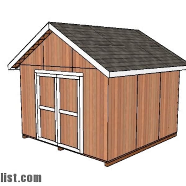 12x12 Gable Shed Plans