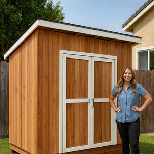 10x12 Garden Lean to Shed - DIY Woodworking Plans